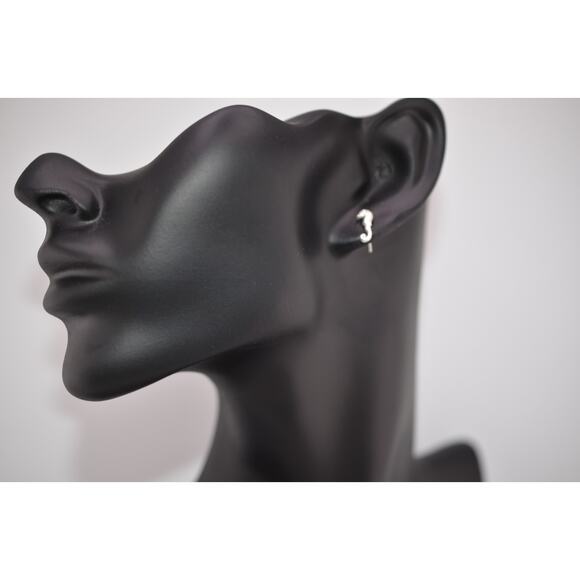 Catherine Weitzman Sterling Silver Seahorse Stud Earrings - Picture 2 of 3